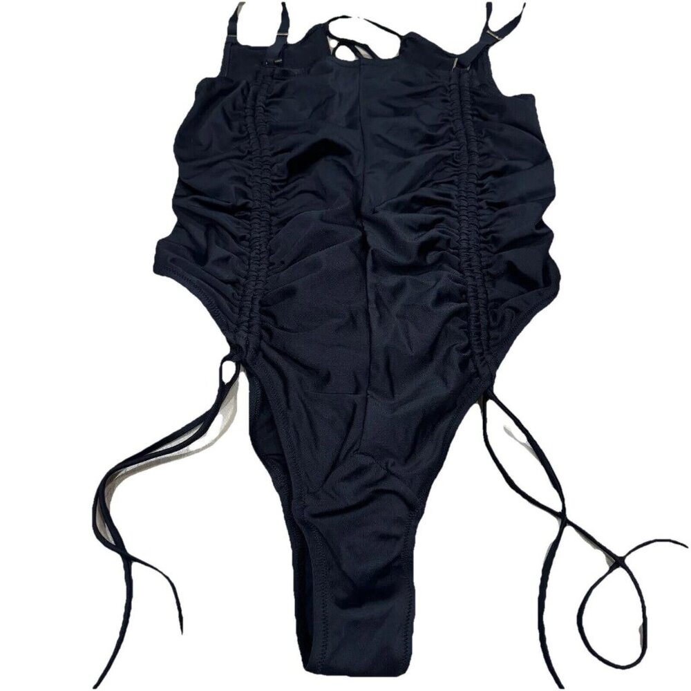 Women’s Free People HAH swimsuit Black One Piece Size Large NWT msrp $248